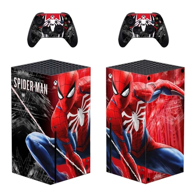 Spider Man decal skin for Xbox Series X Console and 2 Cont.. Spider Man decal skin for Xbox Series X Console and 2 Cont..