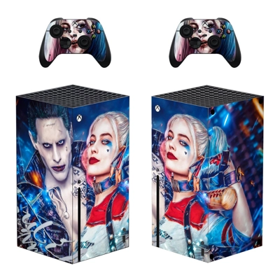 Joker Harley Quinn decal skin for Xbox Series X Console an.. Joker Harley Quinn decal skin for Xbox Series X Console an..