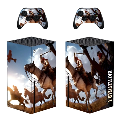 Battlefield decal skin for Xbox Series X Console and 2 Controllers