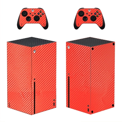 Carbon Texture decal skin for Xbox Series X Console and 2 Controllers