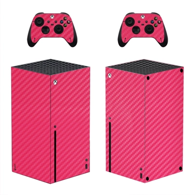 Carbon Texture decal skin for Xbox Series X Console and 2 Controllers