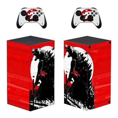 Godzilla decal skin for Xbox Series X Console and 2 Controllers