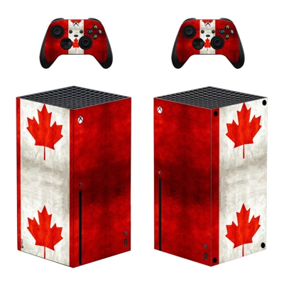 Canada Flag decal skin for Xbox Series X Console and 2 Con.. Canada Flag decal skin for Xbox Series X Console and 2 Con..