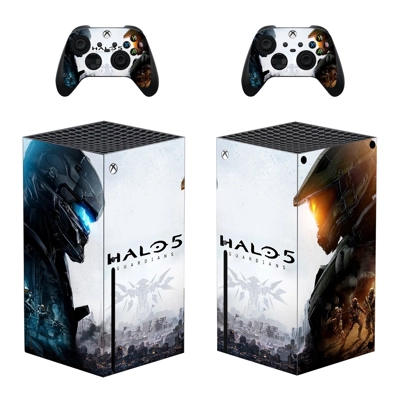 Halo 5 decal skin for Xbox Series X Console and 2 Controll.. Halo 5 decal skin for Xbox Series X Console and 2 Controll..