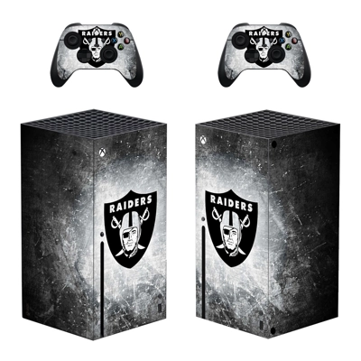 Las Vegas Raiders decal skin for Xbox Series X Console and.. Las Vegas Raiders decal skin for Xbox Series X Console and..
