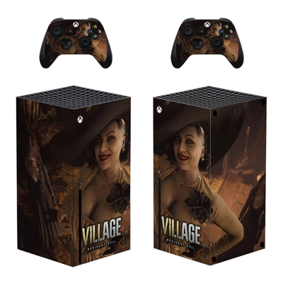 Resident Evil Village decal skin for Xbox Series X Console.. Resident Evil Village decal skin for Xbox Series X Console..