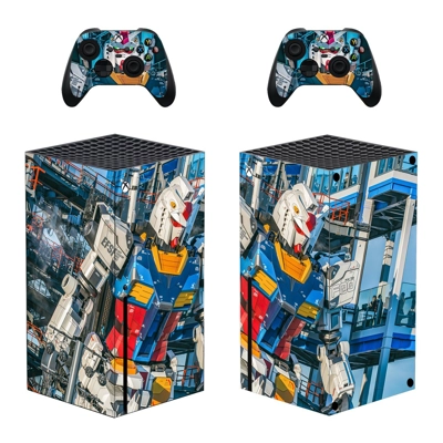 Gundam decal skin for Xbox Series X Console and 2 Controll.. Gundam decal skin for Xbox Series X Console and 2 Controll..