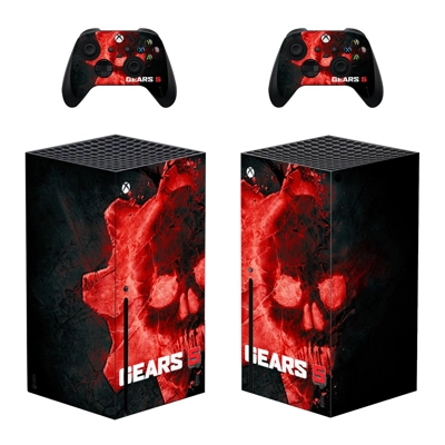 Gears 5 decal skin for Xbox Series X Console and 2 Controllers