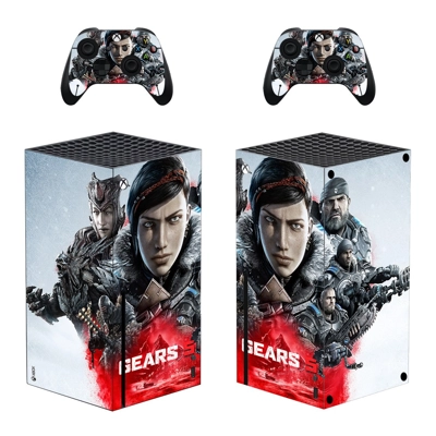 Gears 5 decal skin for Xbox Series X Console and 2 Controllers