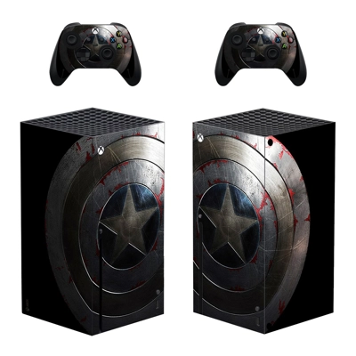 Captain America decal skin for Xbox Series X Console and 2 Controllers