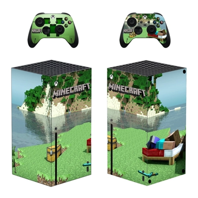 Minecraft decal skin for Xbox Series X Console and 2 Contr.. Minecraft decal skin for Xbox Series X Console and 2 Contr..