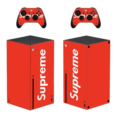 Supreme decal skin for Xbox Series X Console and 2 Control.. Supreme decal skin for Xbox Series X Console and 2 Control..