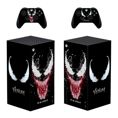 Venom decal skin for Xbox Series X Console and 2 Controllers Venom decal skin for Xbox Series X Console and 2 Controllers