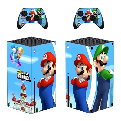 Super Mario decal skin for Xbox Series X Console and 2 Con.. Super Mario decal skin for Xbox Series X Console and 2 Con..