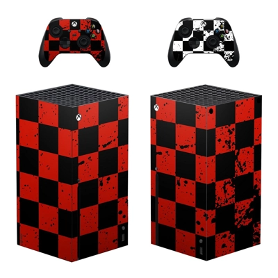 Chess Texture decal skin for Xbox Series X Console and 2 Controllers