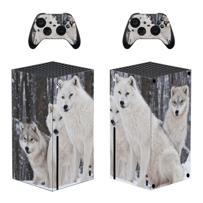 Wolf decal skin for Xbox Series X Console and 2 Controllers Wolf decal skin for Xbox Series X Console and 2 Controllers