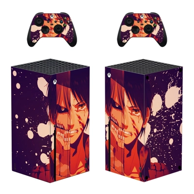 Attack on Titan decal skin for Xbox Series X Console and 2.. Attack on Titan decal skin for Xbox Series X Console and 2..