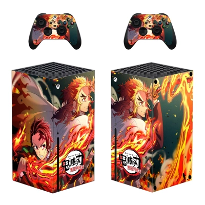 Demon Slayer decal skin for Xbox Series X Console and 2 Co.. Demon Slayer decal skin for Xbox Series X Console and 2 Co..