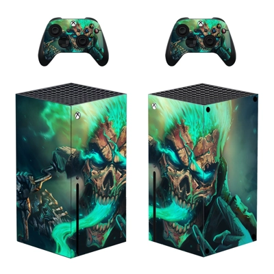 Skull Texture decal skin for Xbox Series X Console and 2 C.. Skull Texture decal skin for Xbox Series X Console and 2 C..