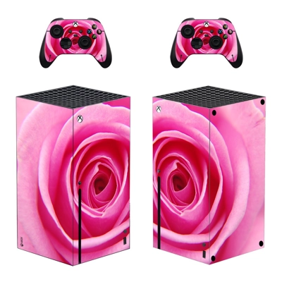 Rose Texture decal skin for Xbox Series X Console and 2 Controllers