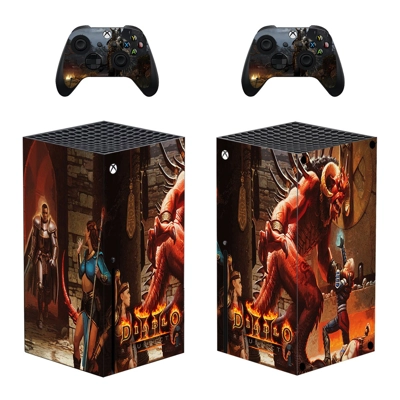 Diablo 2 Resurrected decal skin for Xbox Series X Console and 2 Controllers