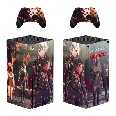 SCARLET NEXUS decal skin for Xbox Series X Console and 2 C.. SCARLET NEXUS decal skin for Xbox Series X Console and 2 C..