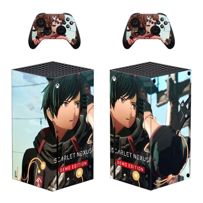 SCARLET NEXUS decal skin for Xbox Series X Console and 2 C.. SCARLET NEXUS decal skin for Xbox Series X Console and 2 C..
