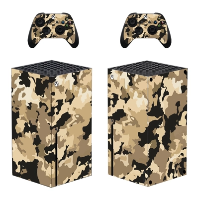 Camouflage decal skin for Xbox Series X Console and 2 Controllers