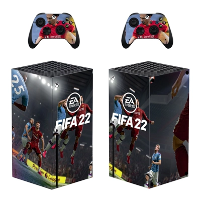 FIFA 22 decal skin for Xbox Series X Console and 2 Control.. FIFA 22 decal skin for Xbox Series X Console and 2 Control..
