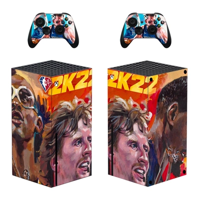 NBA 2K22 decal skin for Xbox Series X Console and 2 Contro.. NBA 2K22 decal skin for Xbox Series X Console and 2 Contro..