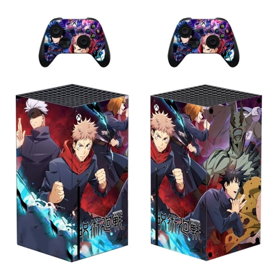 Jujutsu Kaisen decal skin for Xbox Series X Console and 2 .. Jujutsu Kaisen decal skin for Xbox Series X Console and 2 ..
