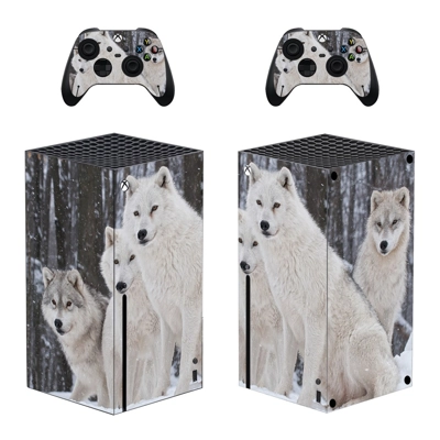 Wolf decal skin for Xbox Series X Console and 2 Controllers Wolf decal skin for Xbox Series X Console and 2 Controllers