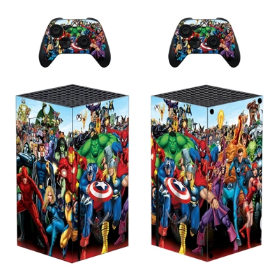 Avengers decal skin for Xbox Series X Console and 2 Contro.. Avengers decal skin for Xbox Series X Console and 2 Contro..