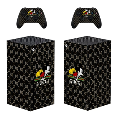 Gucci decal skin for Xbox Series X Console and 2 Controllers Gucci decal skin for Xbox Series X Console and 2 Controllers