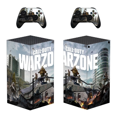 COD Warzone decal skin for Xbox Series X Console and 2 Controllers