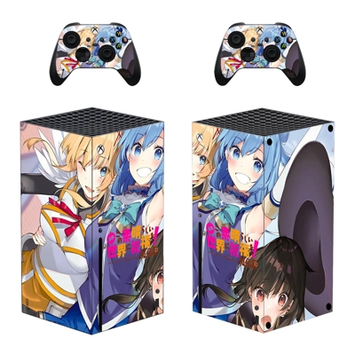 Anime decal skin for Xbox Series X Console and 2 Controllers Anime decal skin for Xbox Series X Console and 2 Controllers