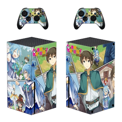 Anime decal skin for Xbox Series X Console and 2 Controllers Anime decal skin for Xbox Series X Console and 2 Controllers