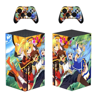 Anime decal skin for Xbox Series X Console and 2 Controllers Anime decal skin for Xbox Series X Console and 2 Controllers
