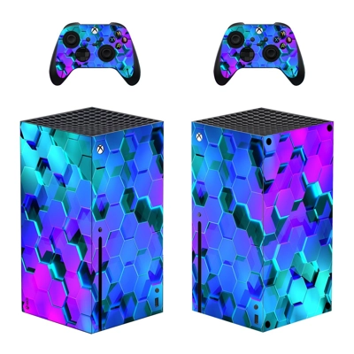 Digital Texture decal skin for Xbox Series X Console and 2 Controllers
