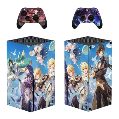 Anime decal skin for Xbox Series X Console and 2 Controllers Anime decal skin for Xbox Series X Console and 2 Controllers