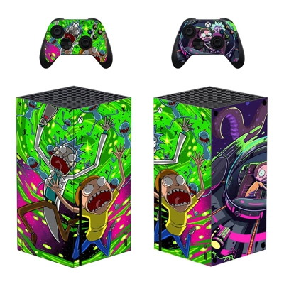 Rick and Morty decal skin for Xbox Series X Console and 2 .. Rick and Morty decal skin for Xbox Series X Console and 2 ..