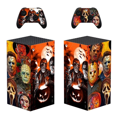 Michael Myers decal skin for Xbox Series X Console and 2 C.. Michael Myers decal skin for Xbox Series X Console and 2 C..