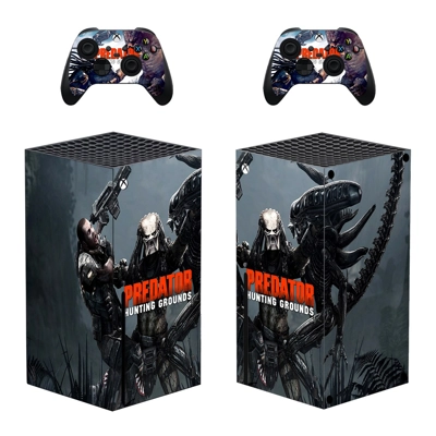Predator Hunting Grounds decal skin for Xbox Series X Console and 2 Controllers