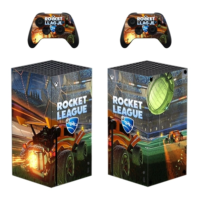 Rocket League decal skin for Xbox Series X Console and 2 Controllers