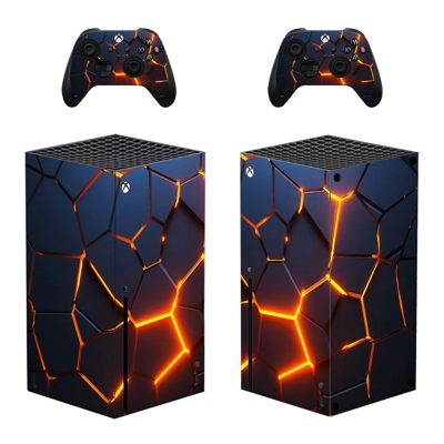 Digital Texture decal skin for Xbox Series X Console and 2 Controllers