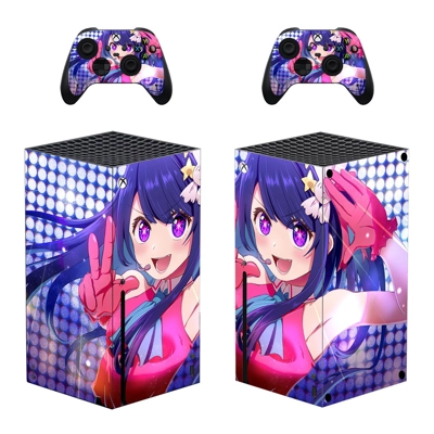 Anime decal skin for Xbox Series X Console and 2 Controllers Anime decal skin for Xbox Series X Console and 2 Controllers