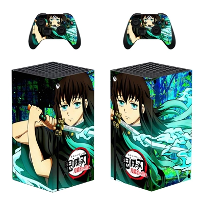 Demon Slayer decal skin for Xbox Series X Console and 2 Co.. Demon Slayer decal skin for Xbox Series X Console and 2 Co..