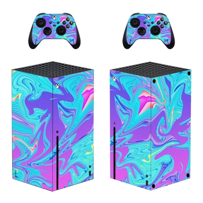 Digital Texture decal skin for Xbox Series X Console and 2 Controllers