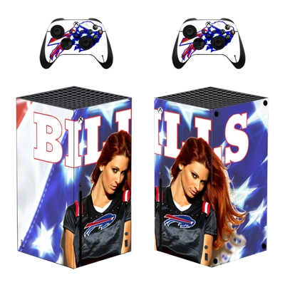Buffalo Bills decal skin for Xbox Series X Console and 2 Controllers