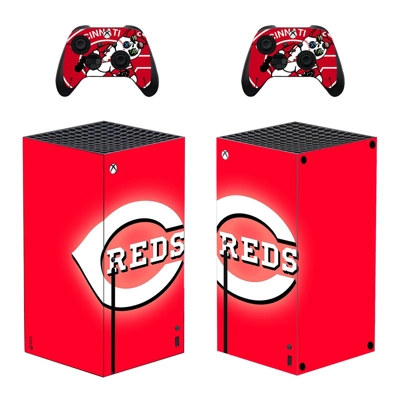 Cincinnati Reds decal skin for Xbox Series X Console and 2 Controllers